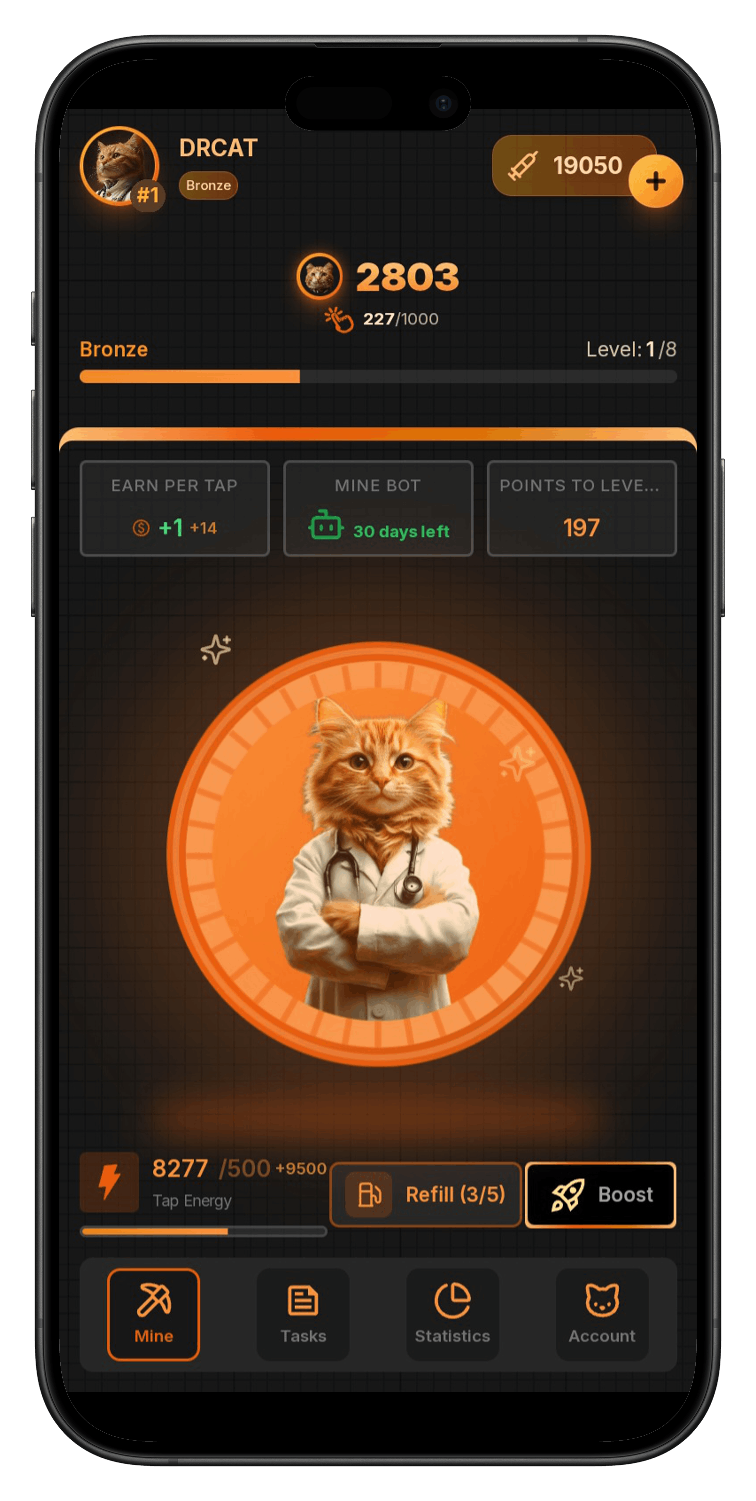 DRCAT Telegram Game Interface